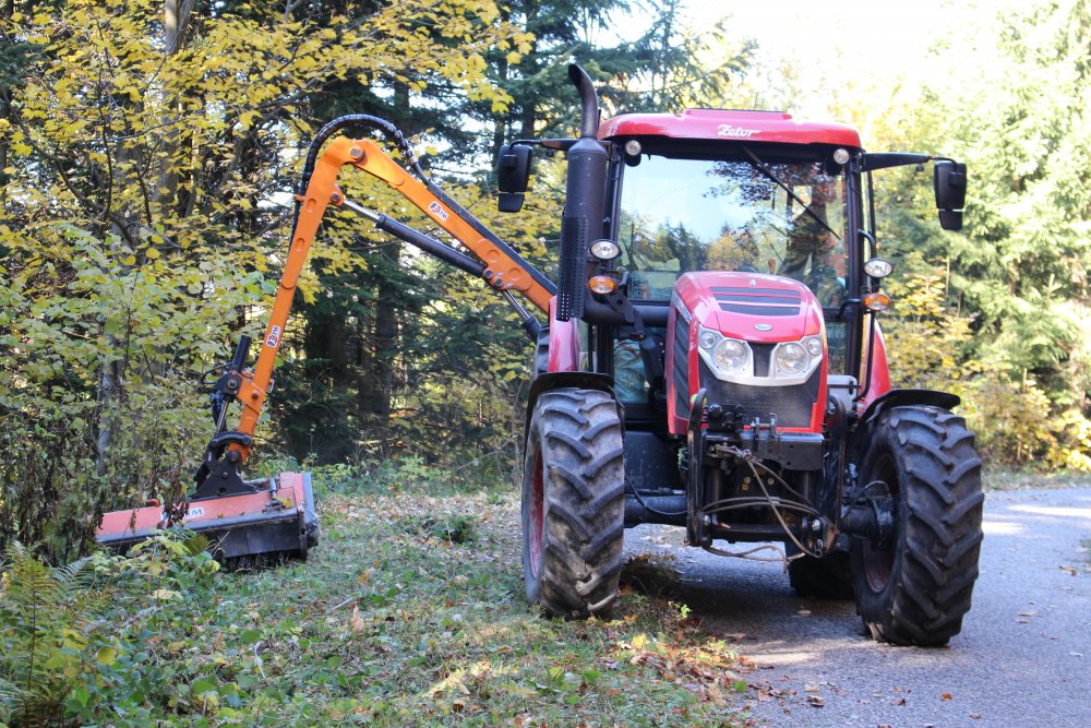 Jesenná údržba tratí na Šachtičkách